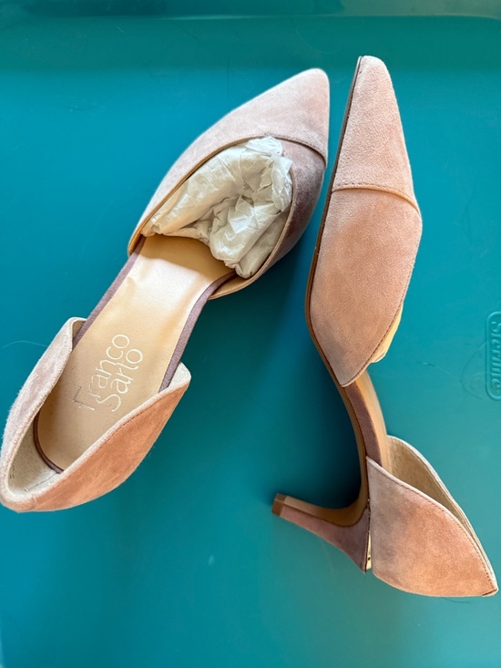 Franco Sarto Shoes - Brand New Franco Sarto Blush Suede D'Orsay Pointed Toe Heels